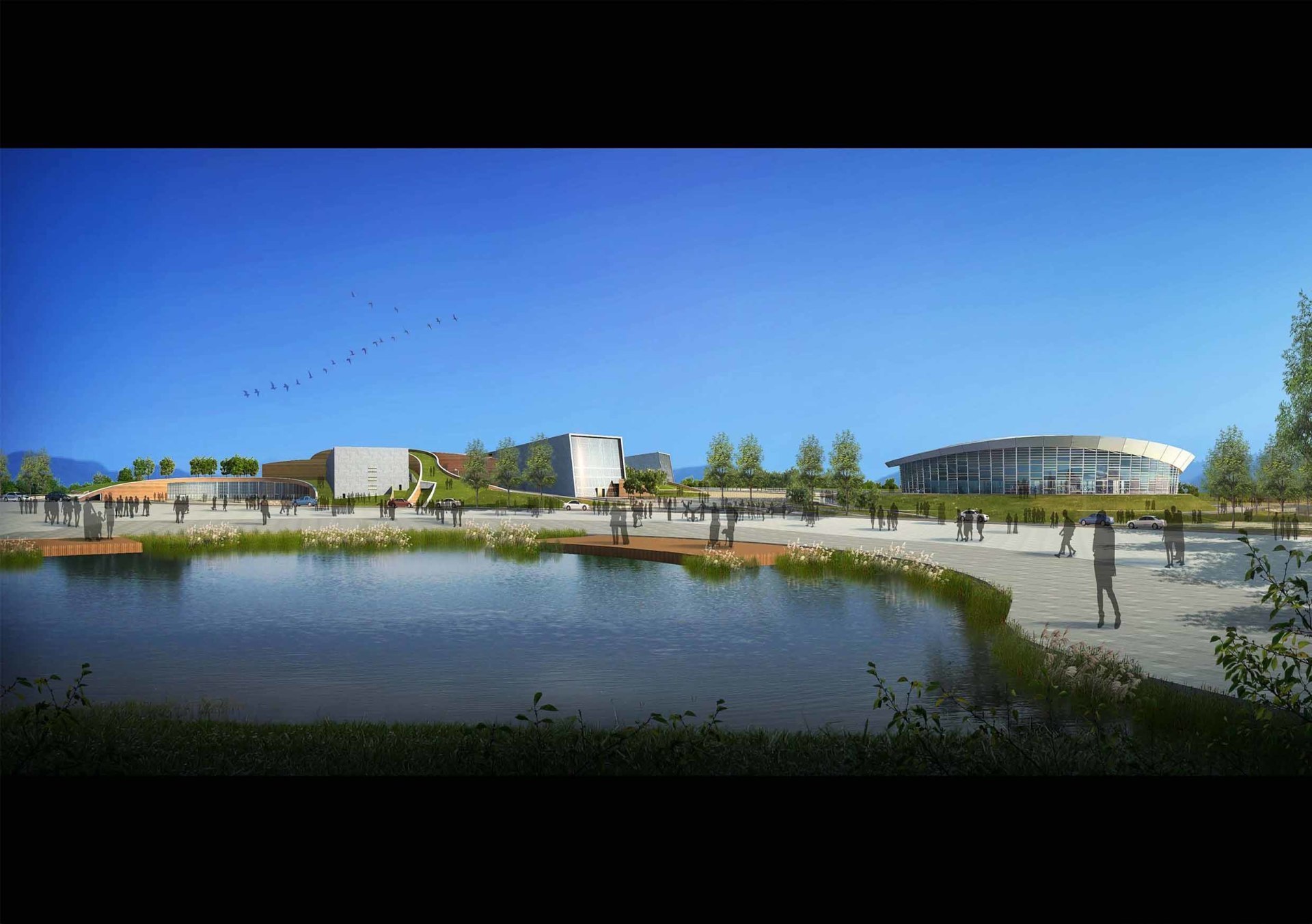 义龙试验区山地博览馆&篮球馆修建